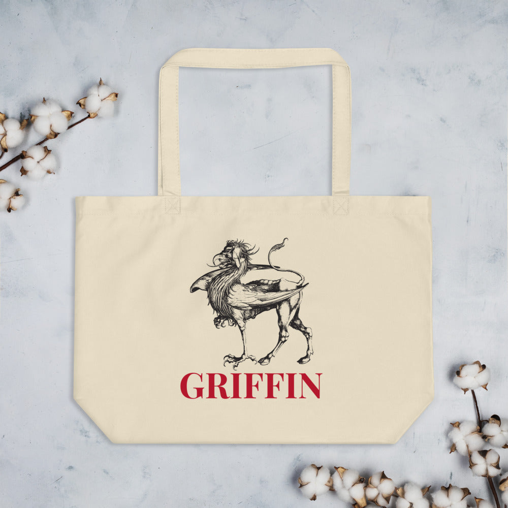 Griffin Large organic tote bag